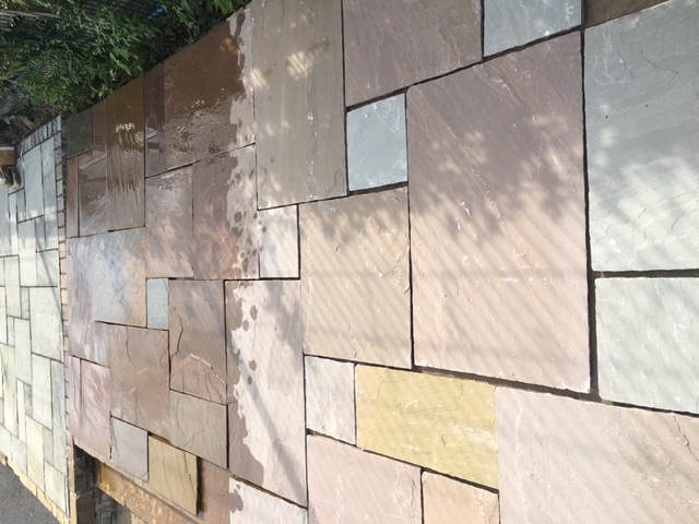 Sandstone Outdoor Paving Raj Riven Calibrated Project Pack