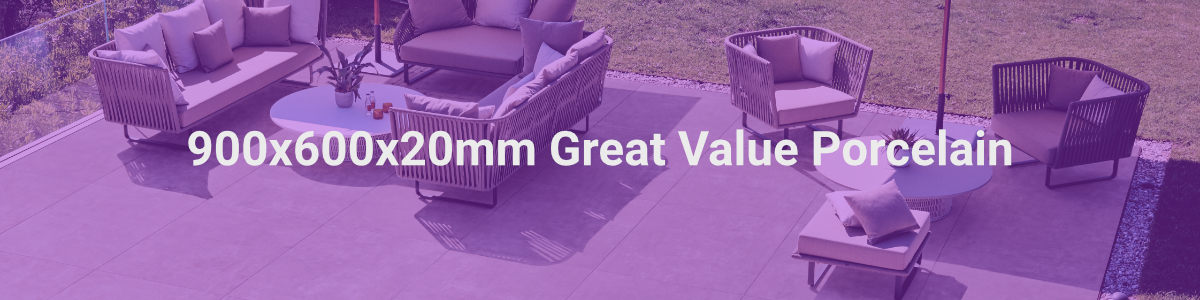 900x600x20mm Great Value Porcelain