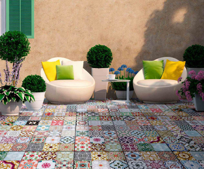 Porcelain Outdoor Paving Apavisa North Patchwork Sample