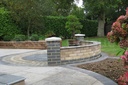 Limestone Outdoor Paving Circle Black Uncalibrated 