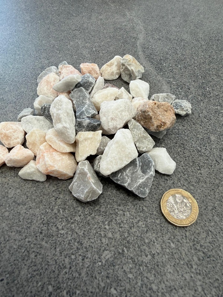 Marble Aggregate Frozen Pink Tumbled