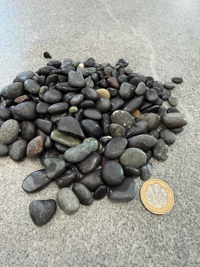 Basalt Aggregate Beach Pebbles Black Natural