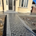Granite Cobbles Black Cropped Bush Hammered Lightly Tumbled