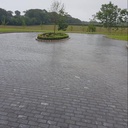 Granite Cobbles Black Cropped Bush Hammered Lightly Tumbled