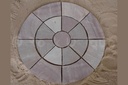 Sandstone Outdoor Paving Circle Coral Uncalibrated  Riven