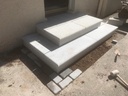 Granite Step Silver Grey Bullnosed Flamed (30mm)