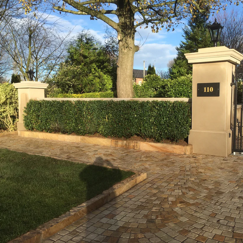 Mint Sandstone Edging Piece Hand Dressed