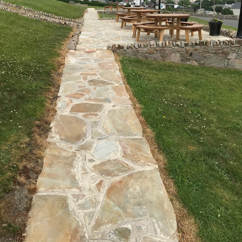 Quartzite Outdoor Paving Gold Crazy Paving