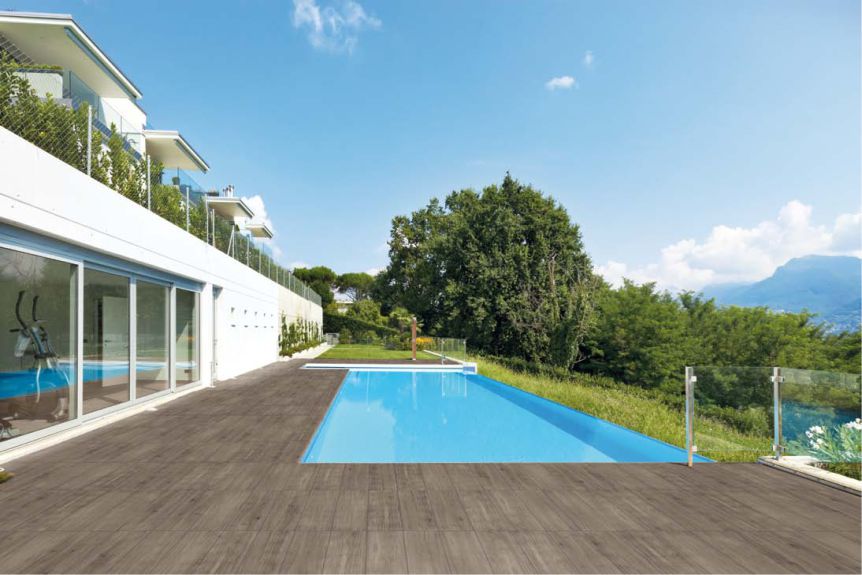 Porcelain Outdoor Paving  Arena Holz Marrone