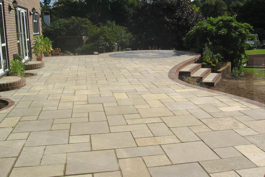 Limestone Outdoor Paving Morisca Riven Calibrated Sawn Edges