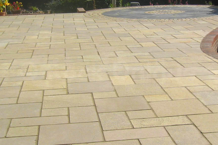 Limestone Outdoor Paving Morisca Riven Calibrated Sawn Edges