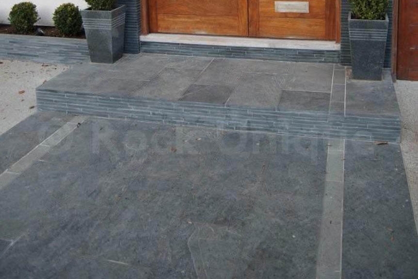 Slate Outdoor Paving Black Riven