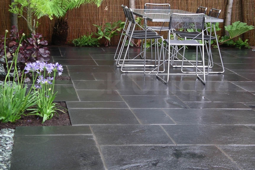 Slate Outdoor Paving Black Riven