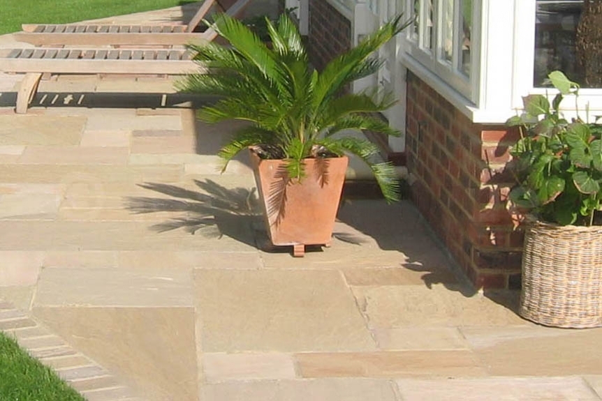 Sandstone Outdoor Paving Coral Calibrated