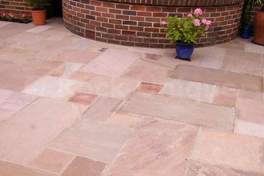 Sandstone Outdoor Paving Coral Calibrated