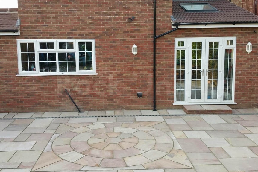 Sandstone Outdoor Paving Coral Calibrated