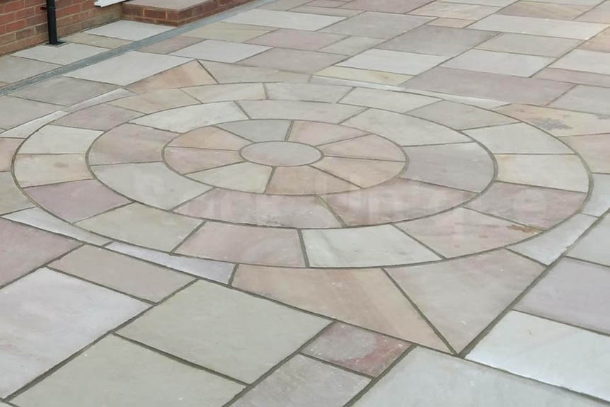 Sandstone Outdoor Paving Coral Calibrated