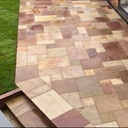 Sandstone Outdoor Paving Coral Calibrated