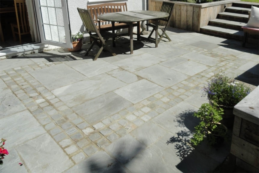 Sandstone Outdoor Paving Grey Calibrated