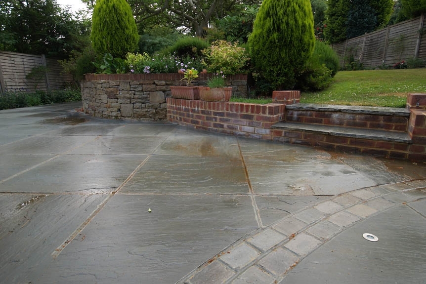 Sandstone Outdoor Paving Grey Riven Calibrated Project Pack