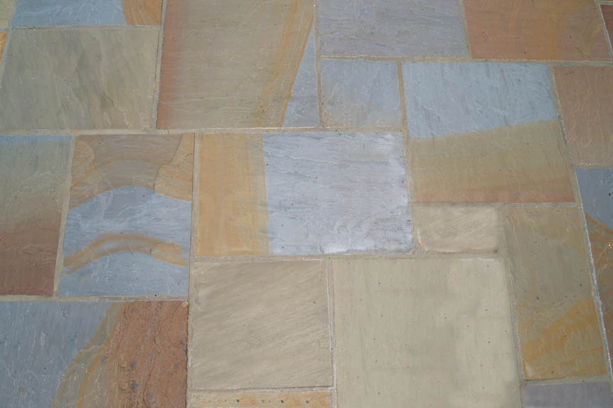 Sandstone Outdoor Paving Lemon Riven Calibrated Project Pack