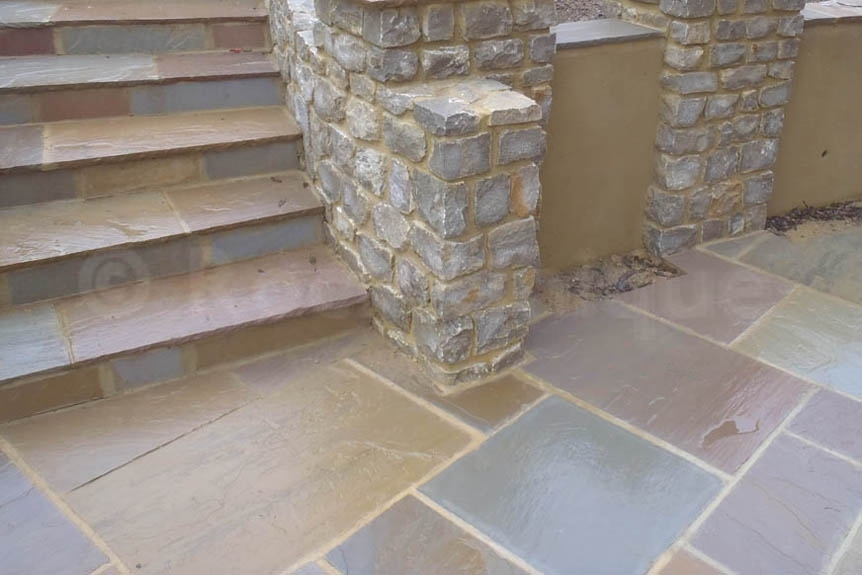 Sandstone Outdoor Paving Raj Riven Calibrated