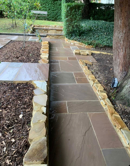 Sandstone Outdoor Paving Raj Riven Calibrated