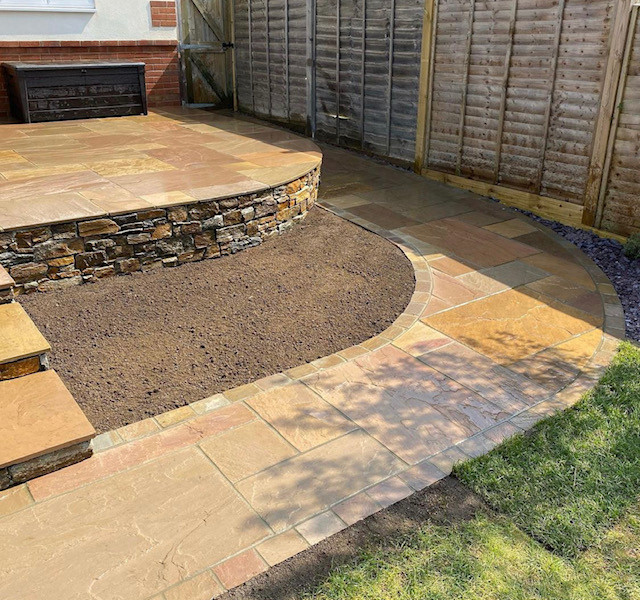 Sandstone Outdoor Paving Raj Riven Calibrated