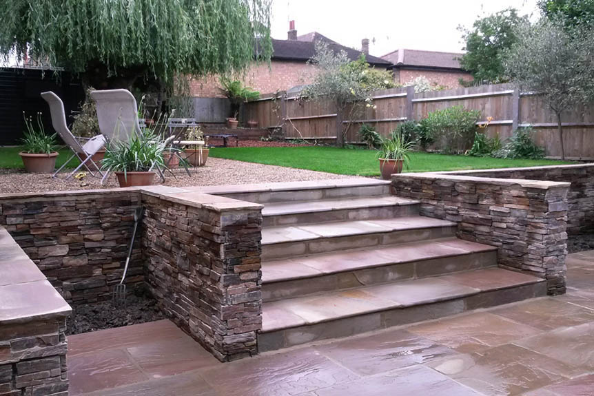 Sandstone Outdoor Paving Raj Riven Calibrated