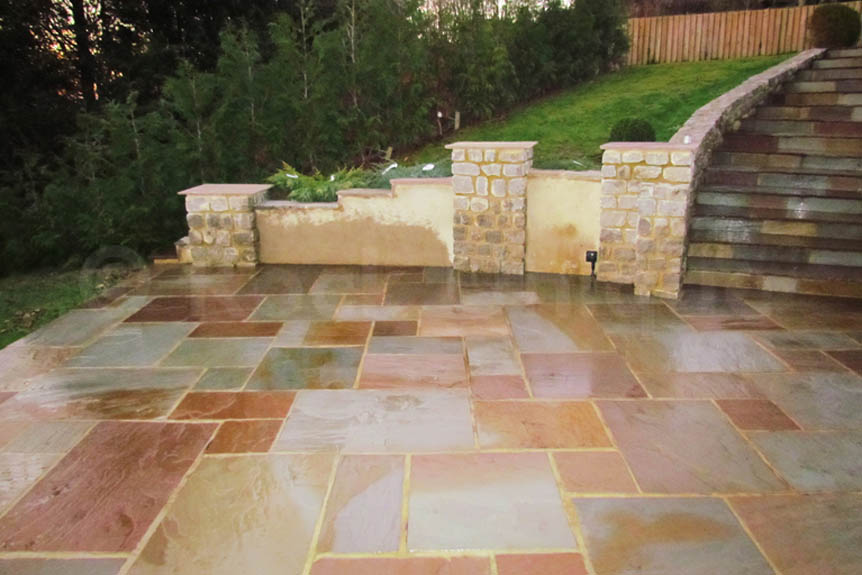 Sandstone Outdoor Paving Raj Riven Calibrated