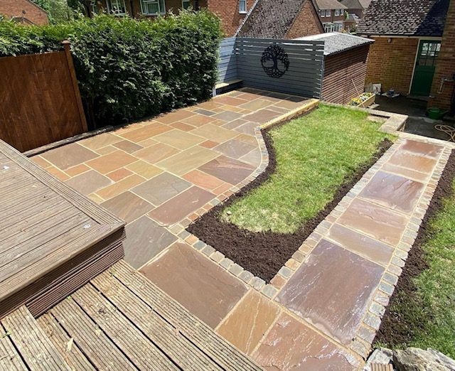 Sandstone Outdoor Paving Raj Riven Calibrated Project Pack