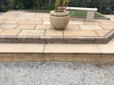 Sandstone Step Oken Buff Bullnosed Sawn & Sandblasted