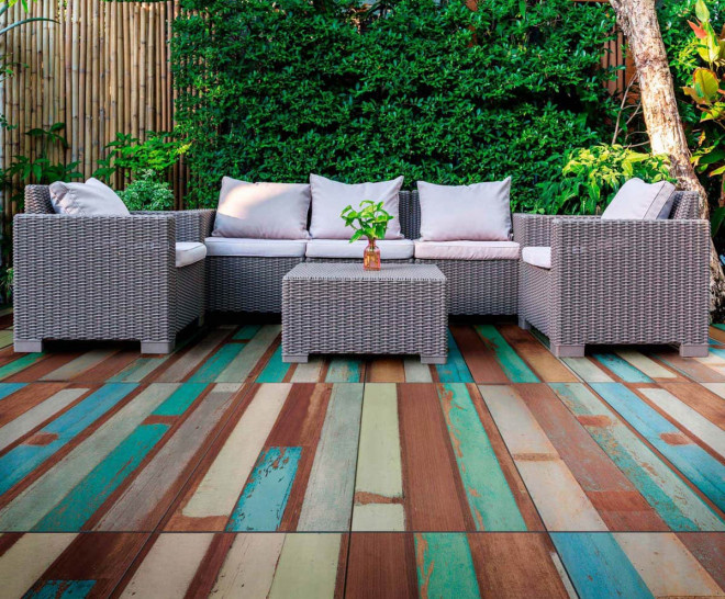 Porcelain Outdoor Paving Apavisa Karacter Multicolor