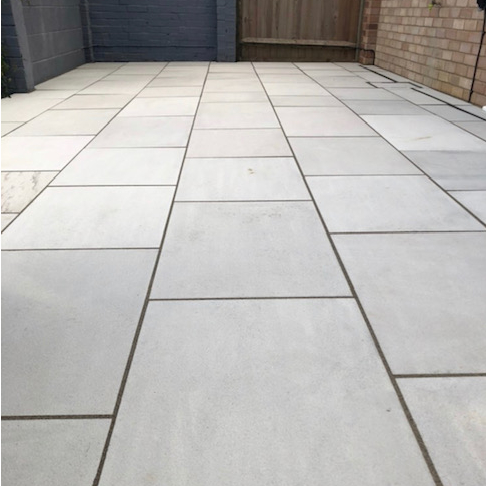 Sandstone Outdoor Paving Grey Sawn & Sandblasted