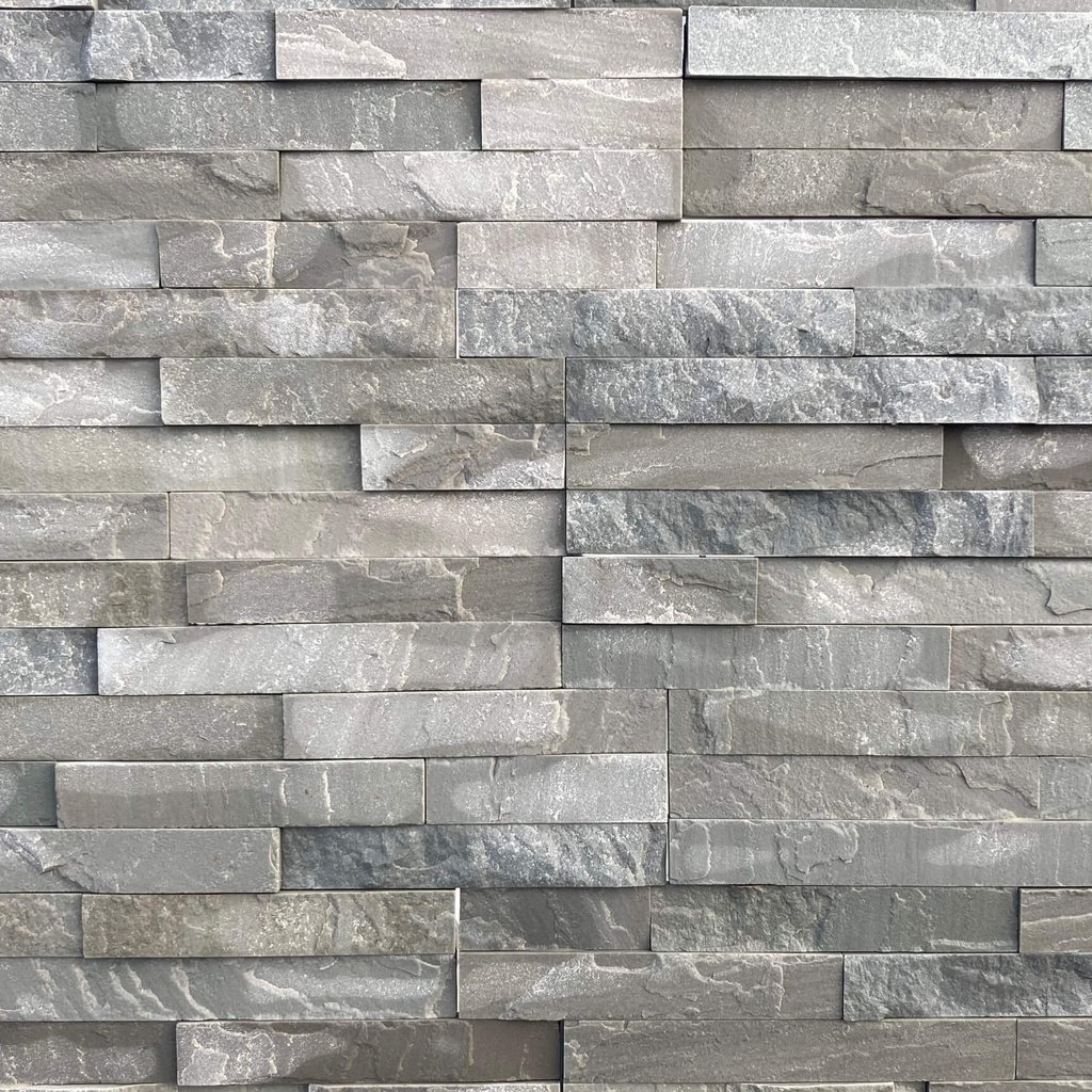 Sandstone Stacked Stone Wall Cladding Grey
