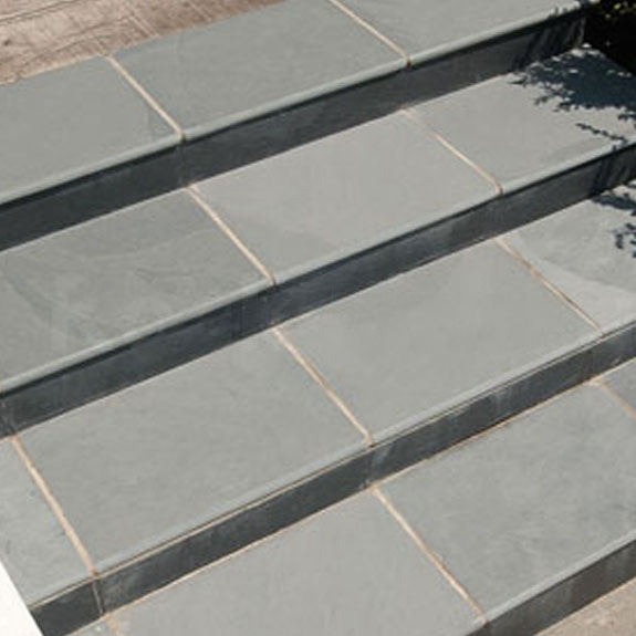 Slate Step Grey Green Bullnosed