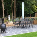 Limestone Outdoor Paving Black Calibrated Sawn Edges