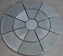 [191] Limestone Outdoor Paving Circle Kotah Blue Uncalibrated  (1st Ring)