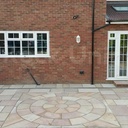 Sandstone Outdoor Paving Circle Coral Uncalibrated  Riven