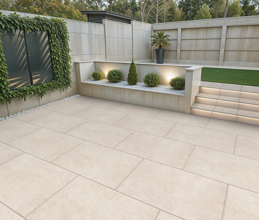 Porcelain Outdoor Paving Premier Paving Panache Pearl