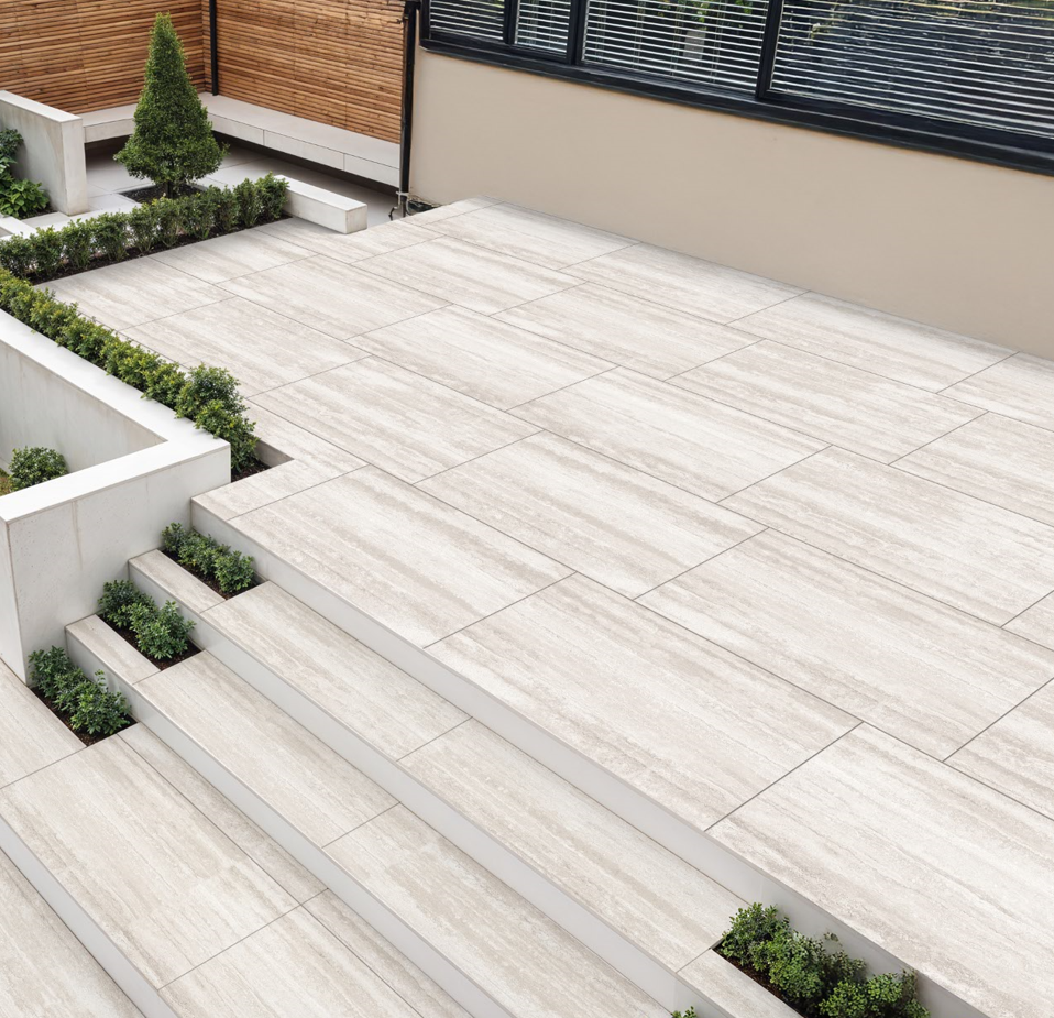 Porcelain Outdoor Paving Premier Paving Grand Travertine Silver