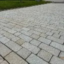Granite Cobbles Coachman Gold Sawn Edge, Bush Hammered & Lightly Tumbled 