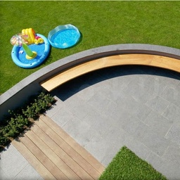 [150] Granite Outdoor Paving Diamond Black Flamed