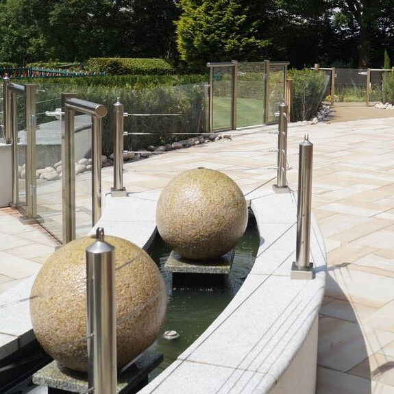 Granite Sphere Yellow