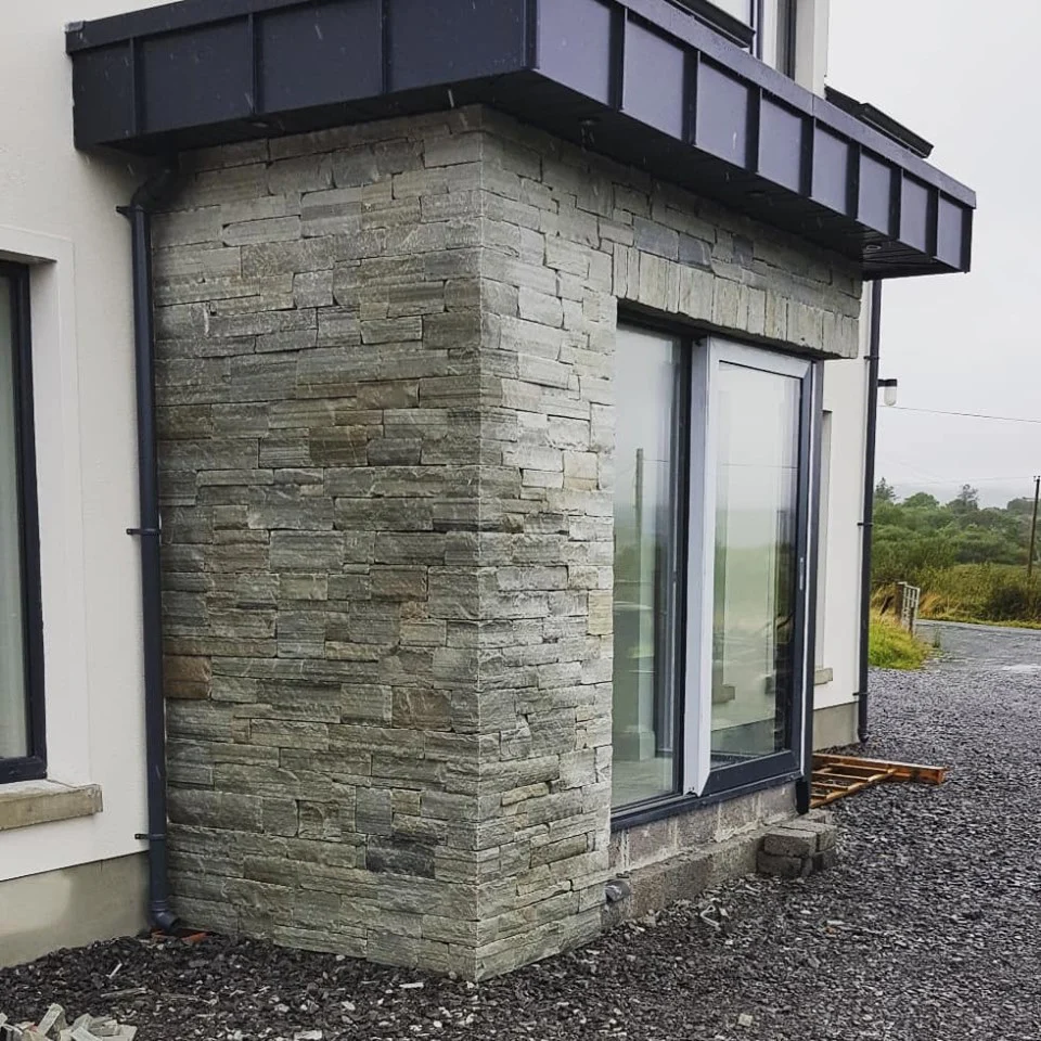 [342] Quartzite Wall Cladding Stoneer Silver Corner Piece
