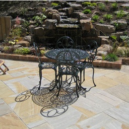 [412] Sandstone Outdoor Paving Lemon Riven Calibrated Project Pack