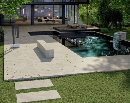 Porcelain Outdoor Paving Marca Corona Arkiquartz Pumice
