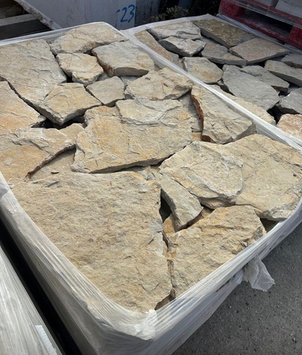 [915] Limestone Wall Cladding Rustic Gold